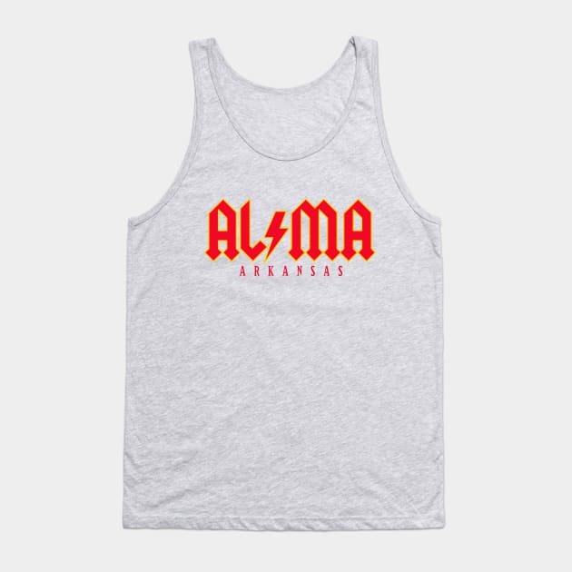 Alma, Arkansas Tank Top by rt-shirts